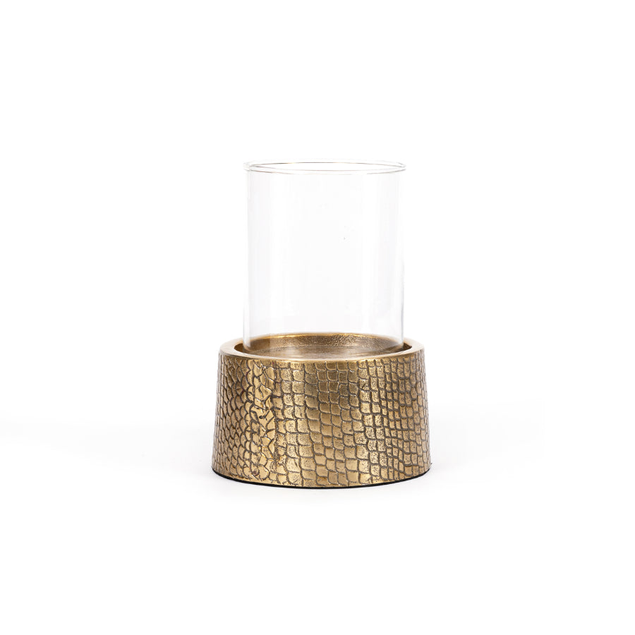 CROCO Candle Holder With Glass