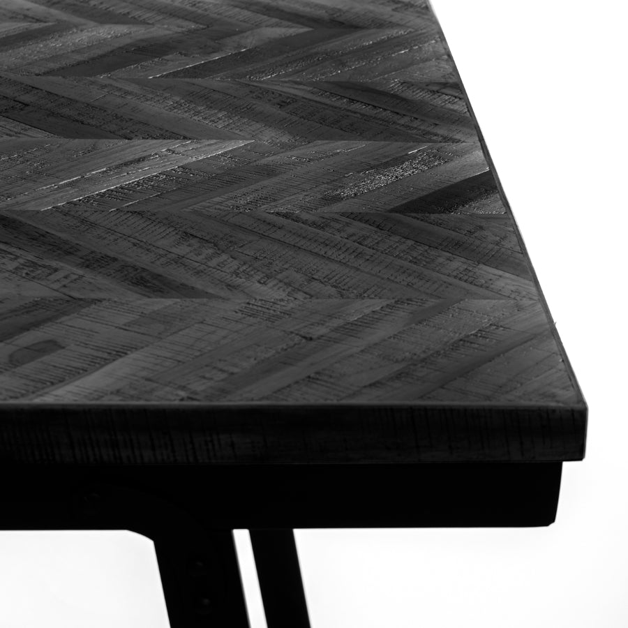 HERRINGBONE Bar Table - Black 140 CM