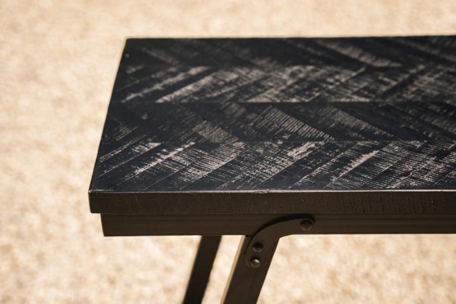 HERRINGBONE Bar Table - Black 140 CM