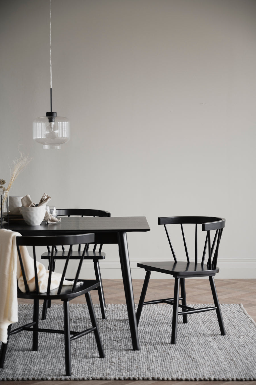 LOTTA Black Dining Table 180 CM