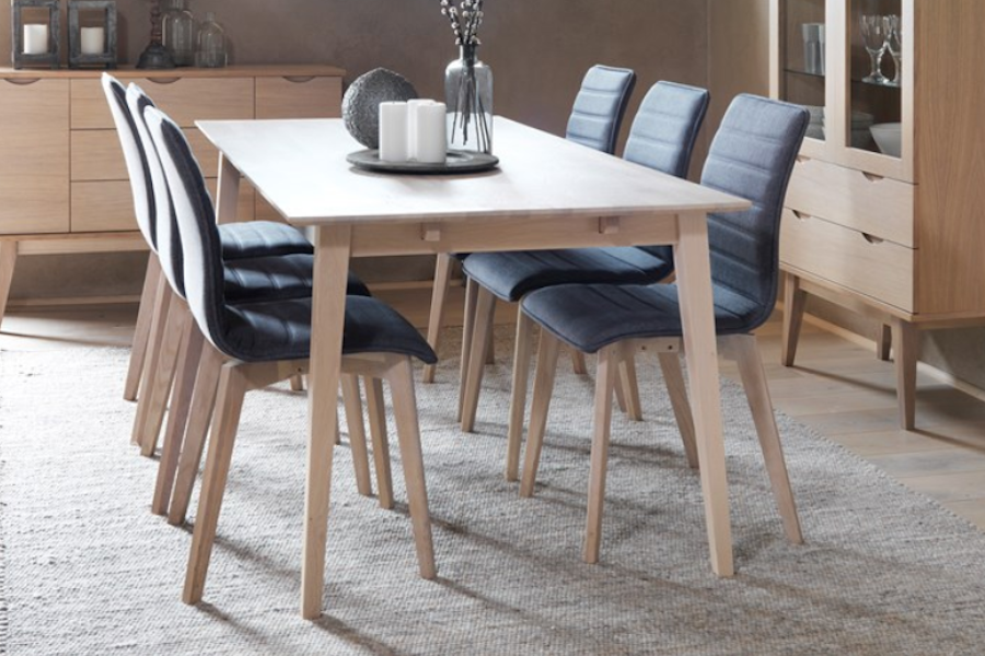 FILIPPA Oak Dining Table 180CM/230CM/280CM, ROWICO- D40Studio