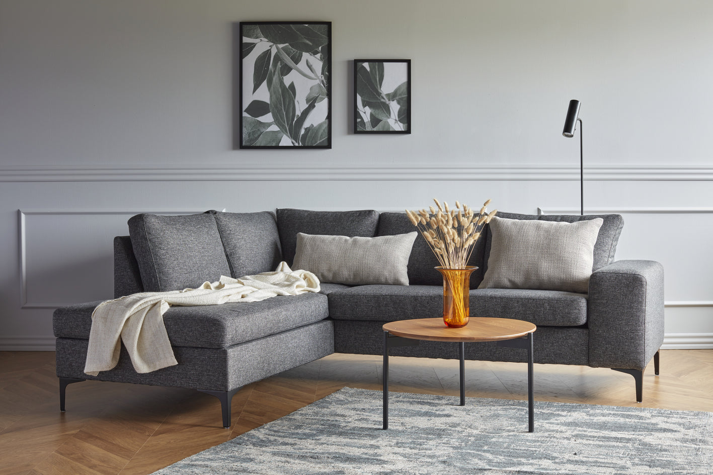 SHEA Corner Sofa 3 Seater + Lounger