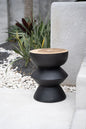 The Kulun Stool - Black Natural