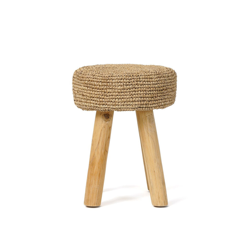 The Raffia Stool - Natural