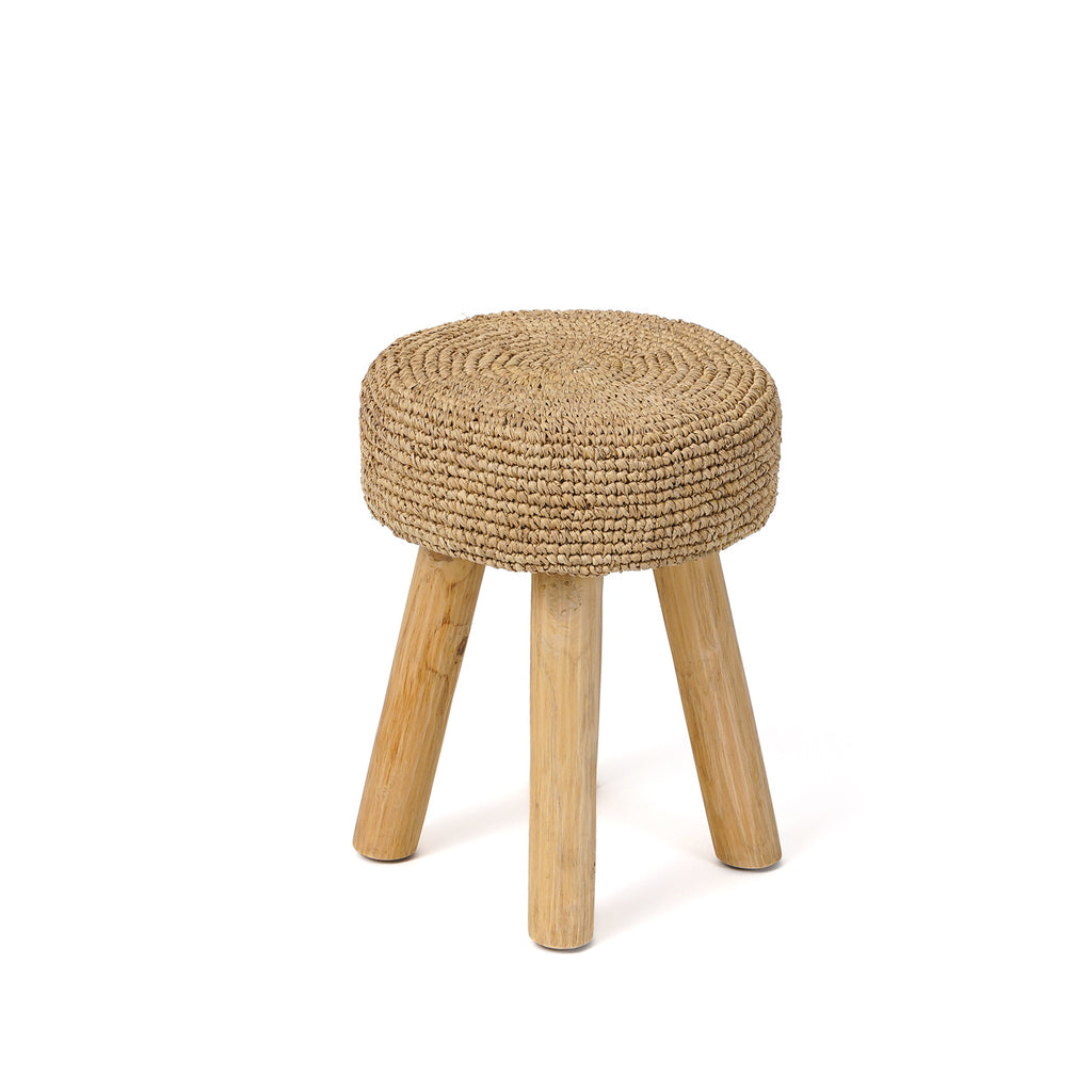 The Raffia Stool - Natural