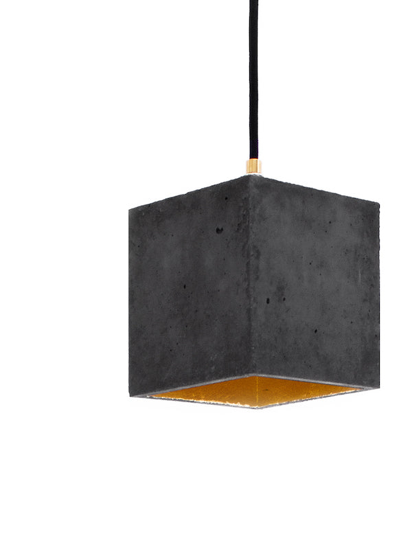 [B1] Pendant Dark Grey Cubic