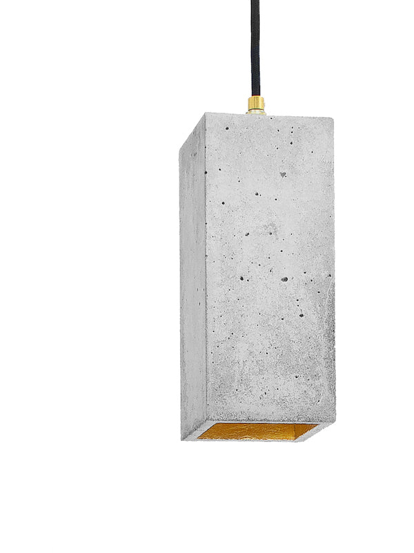 [B2] Pendant Light Grey Rectangular