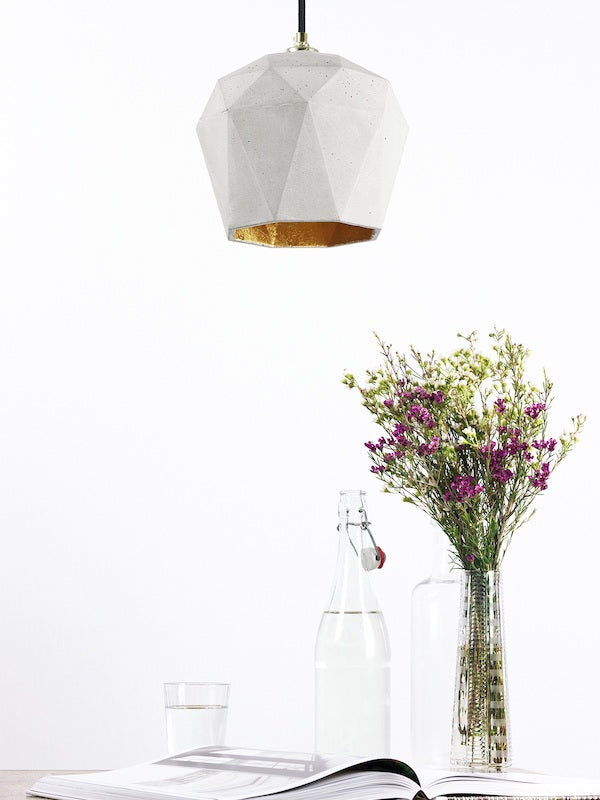 [T1] [T2] [T3] Concrete Pendant Light Triangle