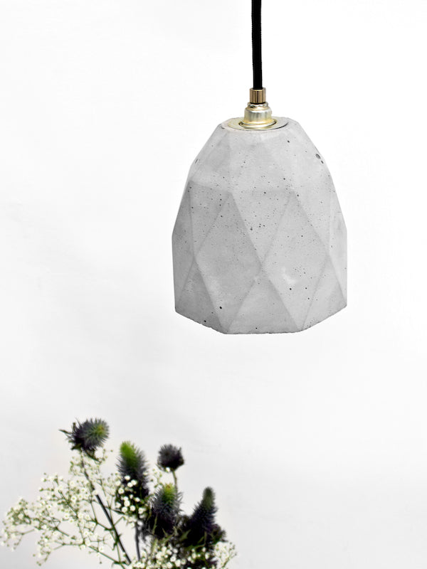 [T1] [T2] [T3] Concrete Pendant Light Triangle