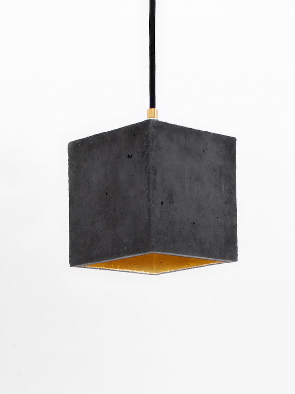 [B1] Pendant Dark Grey Cubic