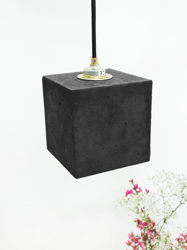 [B1] Pendant Dark Grey Cubic