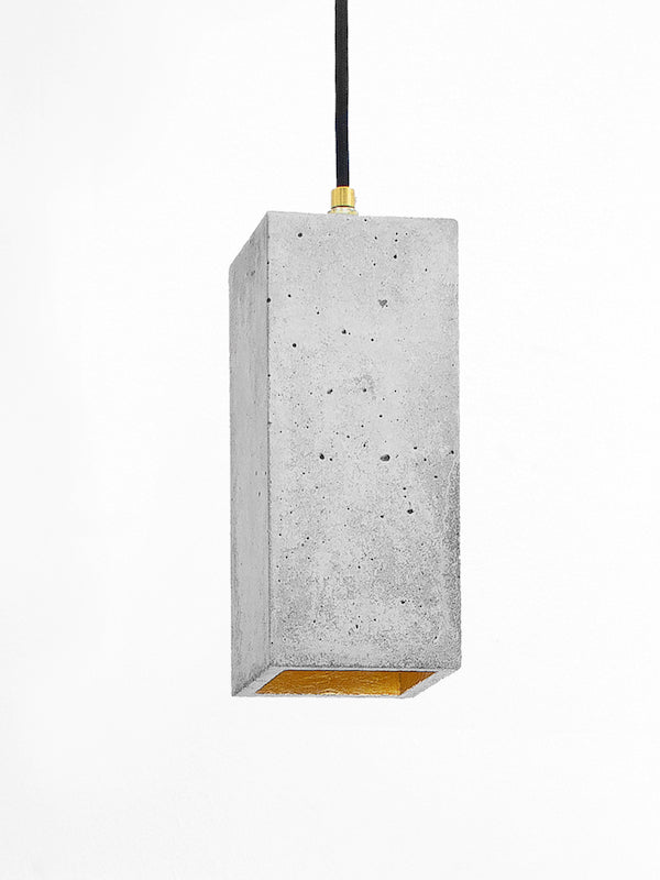 [B2] Pendant Light Grey Rectangular