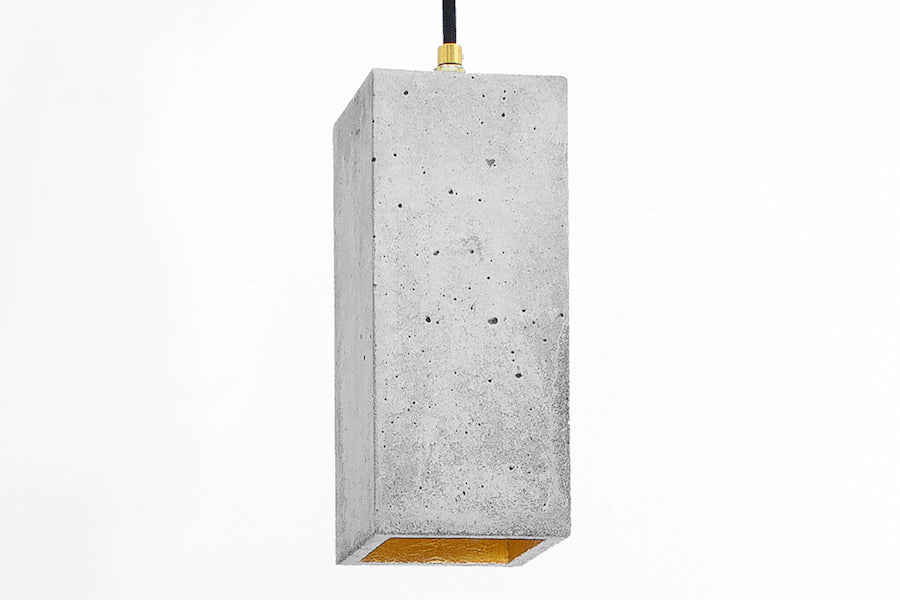 [B2] Pendant Light Grey Rectangular