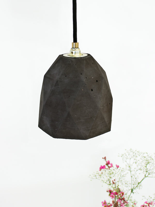 [T1] [T2] [T3] Concrete Pendant Light Triangle