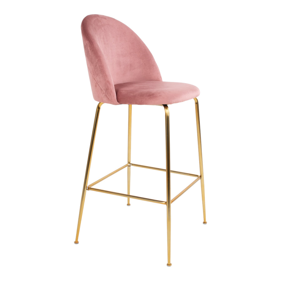 LAUSANNE Velvet Bar Chairs - Set of 2