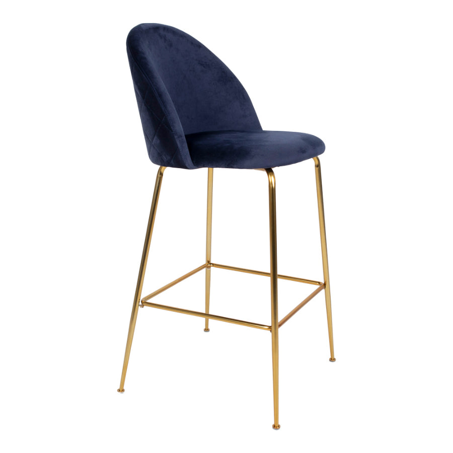 LAUSANNE Velvet Bar Chairs - Set of 2