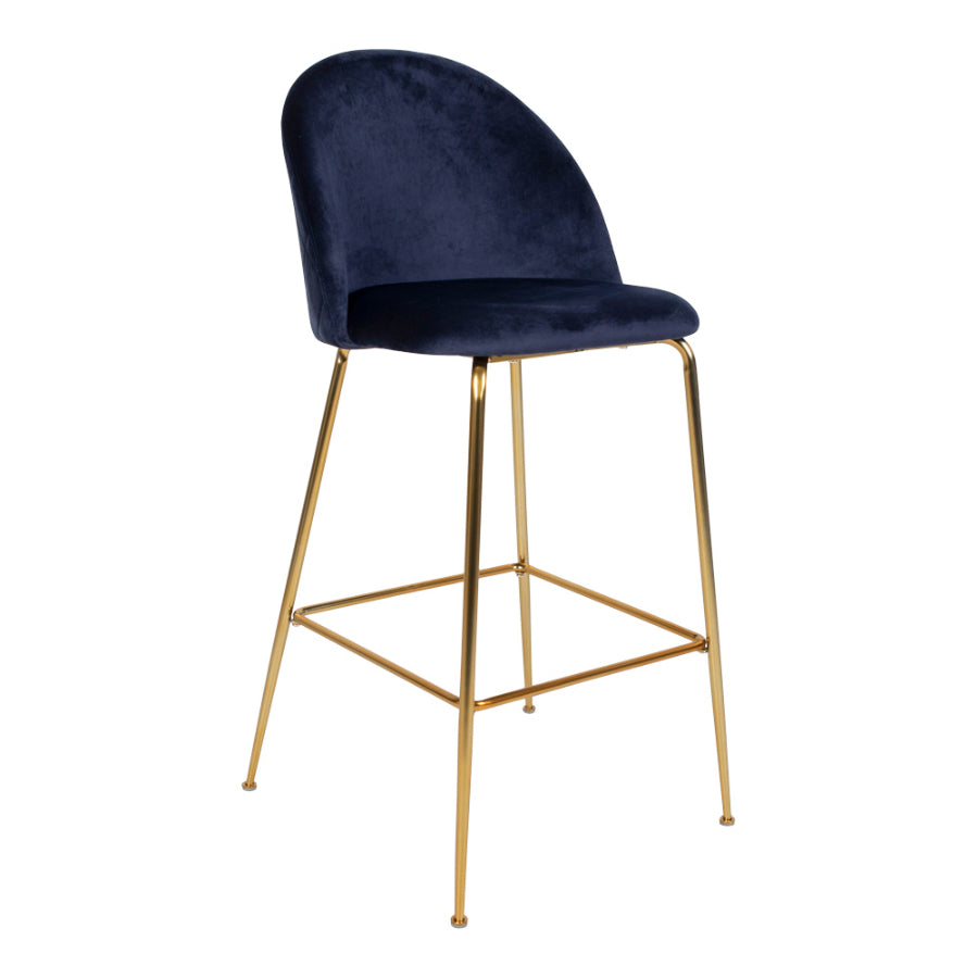 LAUSANNE Velvet Bar Chairs - Set of 2