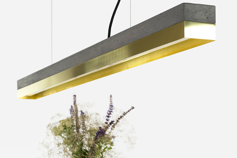 [C1] Series Concrete & Metal Led 122CM, GANTlights Berlin- D40Studio
