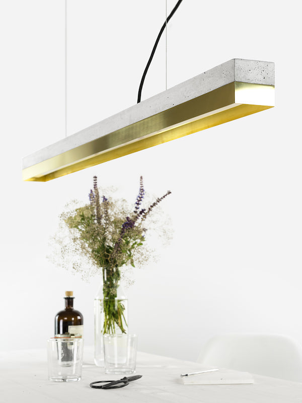 [C1] Series Concrete & Metal Led 122CM, GANTlights Berlin- D40Studio