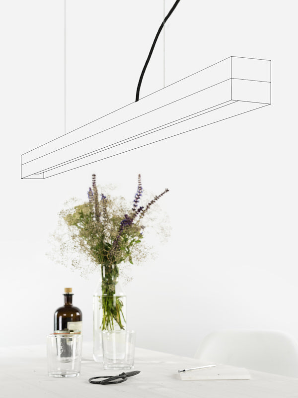 [C1] Series Concrete & Metal Led 122CM, GANTlights Berlin- D40Studio