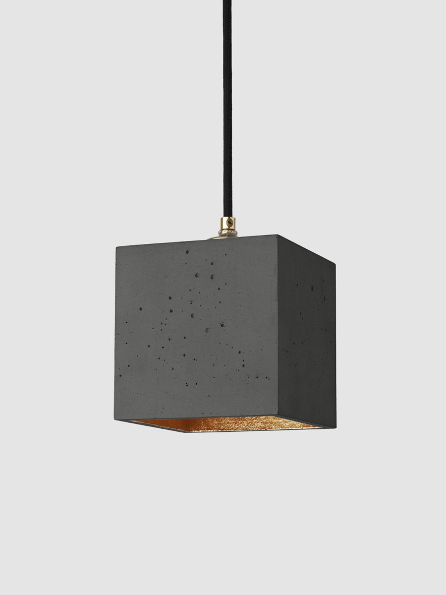 [B1] Pendant Dark Grey Cubic