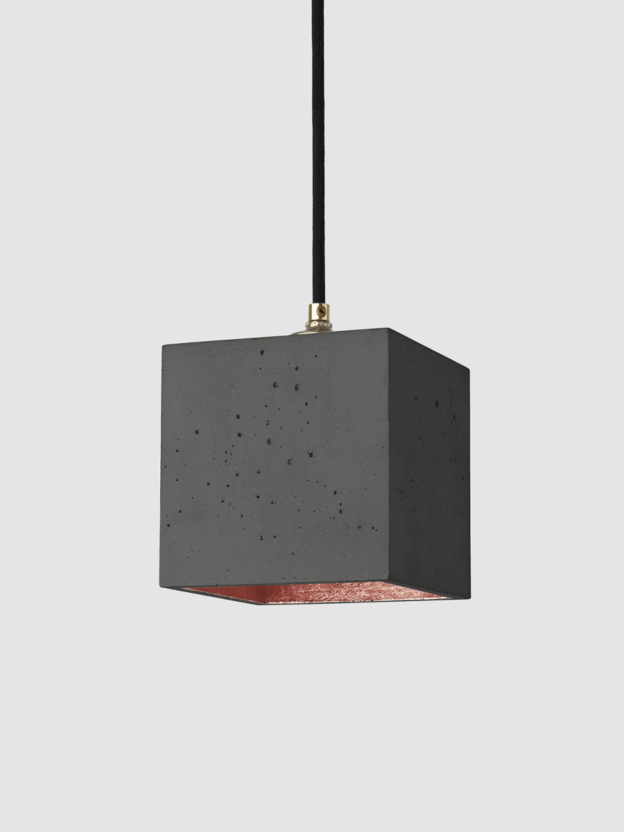 [B1] Pendant Dark Grey Cubic