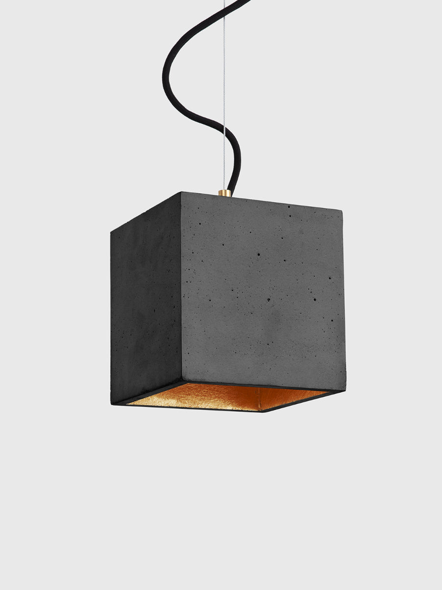[B5] Pendant Dark Grey Cubic