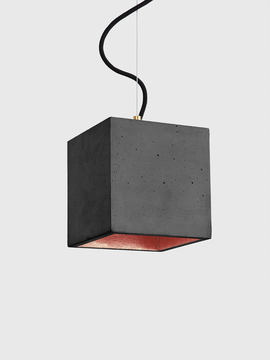 [B5] Pendant Dark Grey Cubic