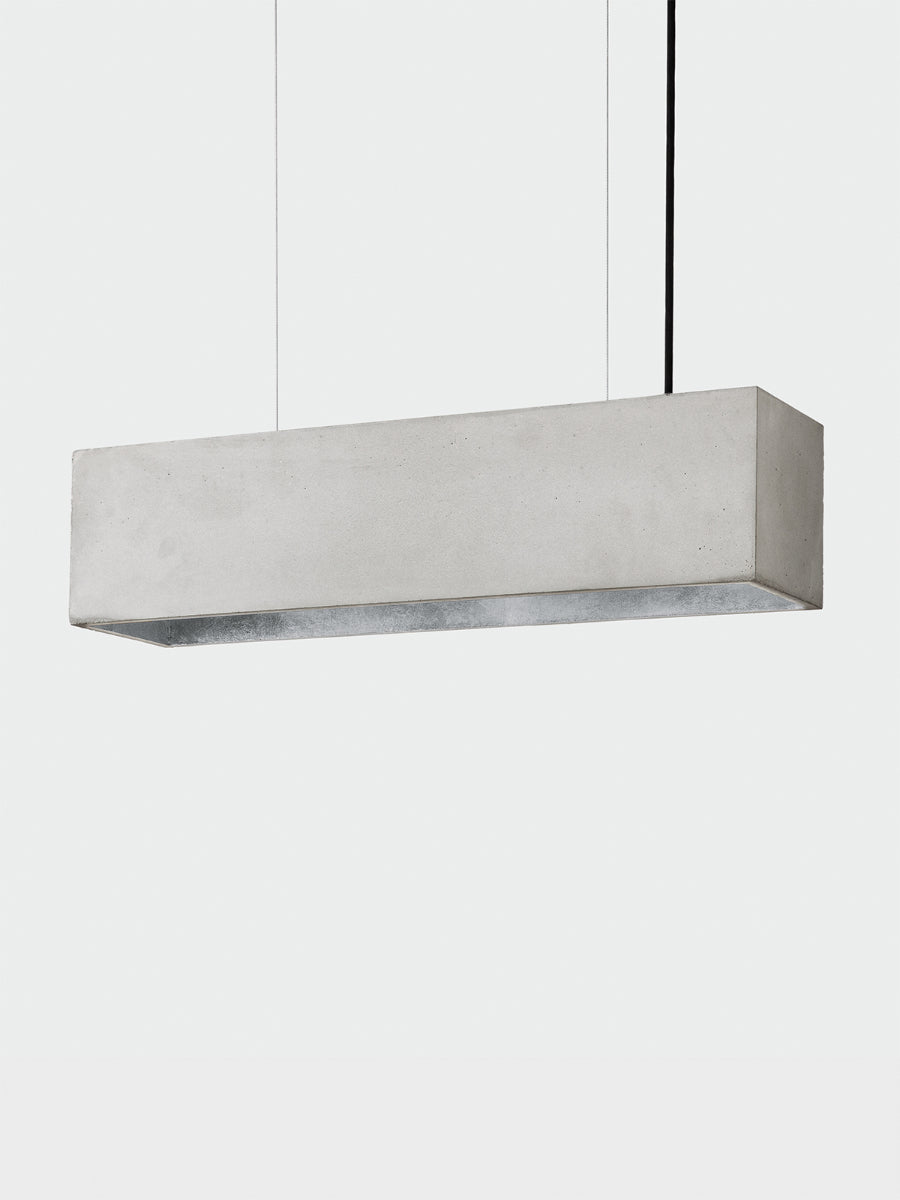 [B4] Rectangular Pendant Light - Light Grey