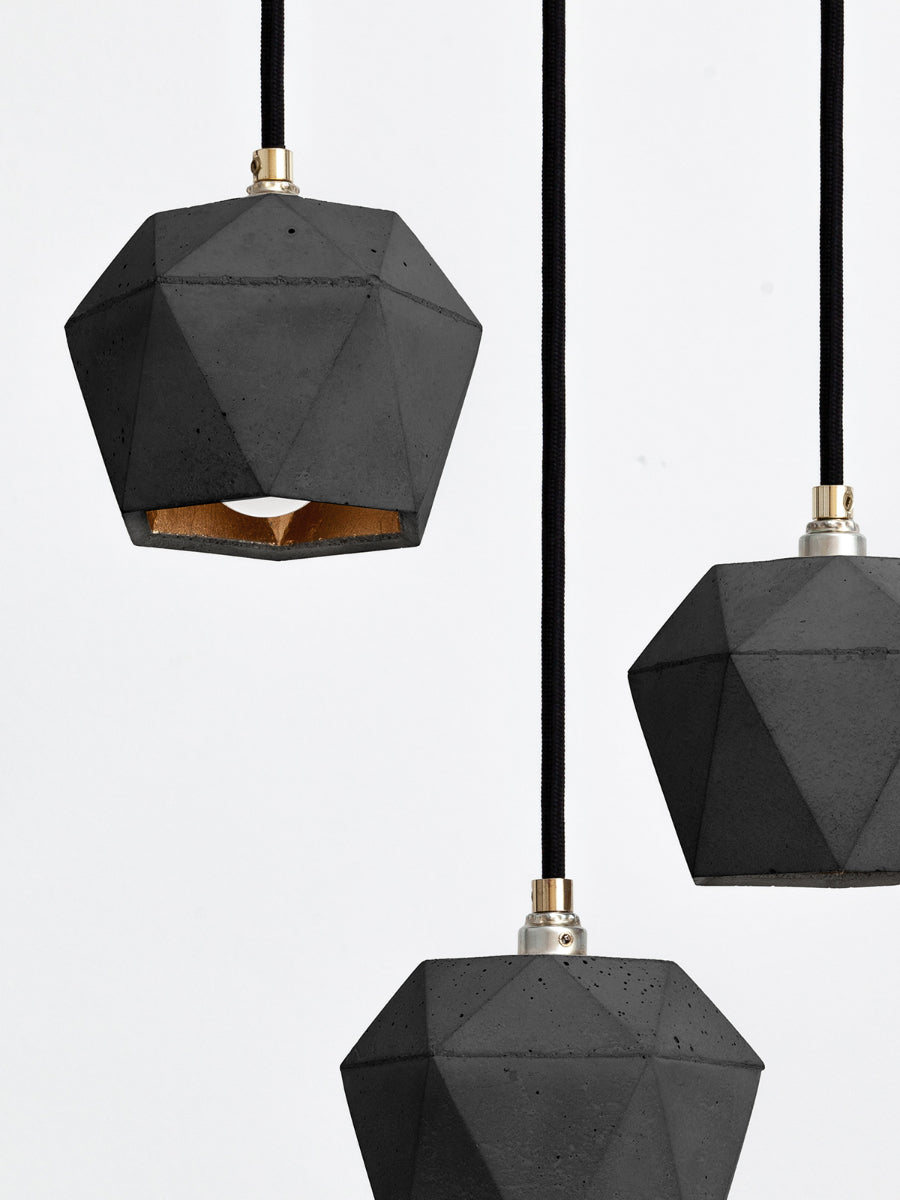 [T2] Concrete Bundle Pendant Light