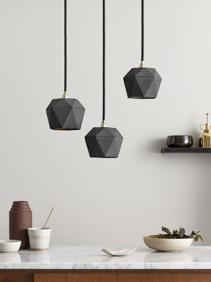 [T2] Concrete Bundle Pendant Light