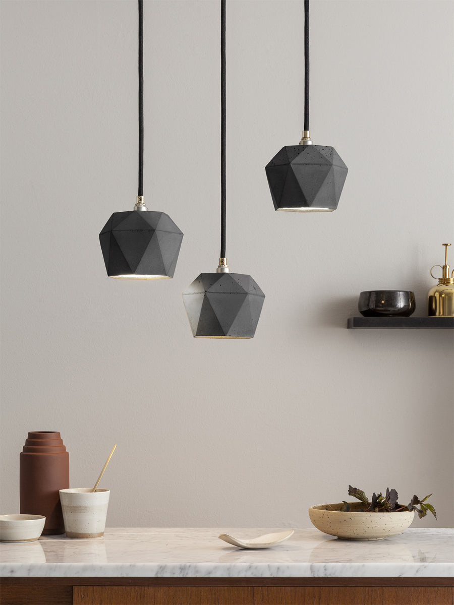 [T2] Concrete Bundle Pendant Light