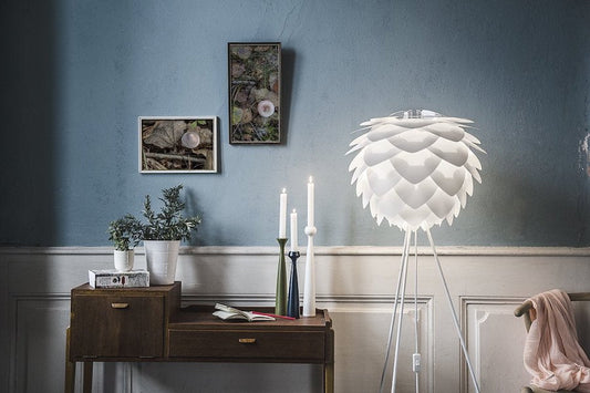 SILVIA White Floor Lamp