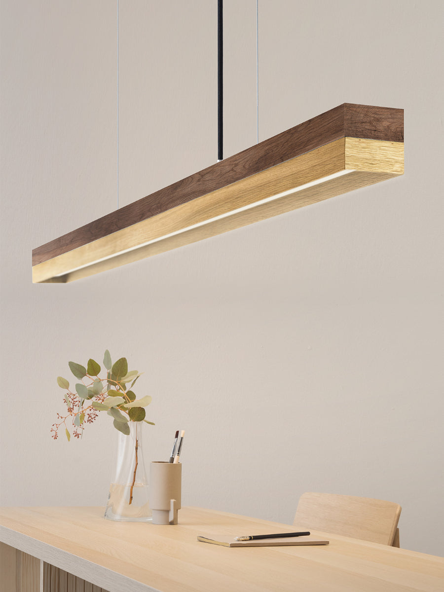 [C1w] Walnut Wood & Oak Pendant 122CM