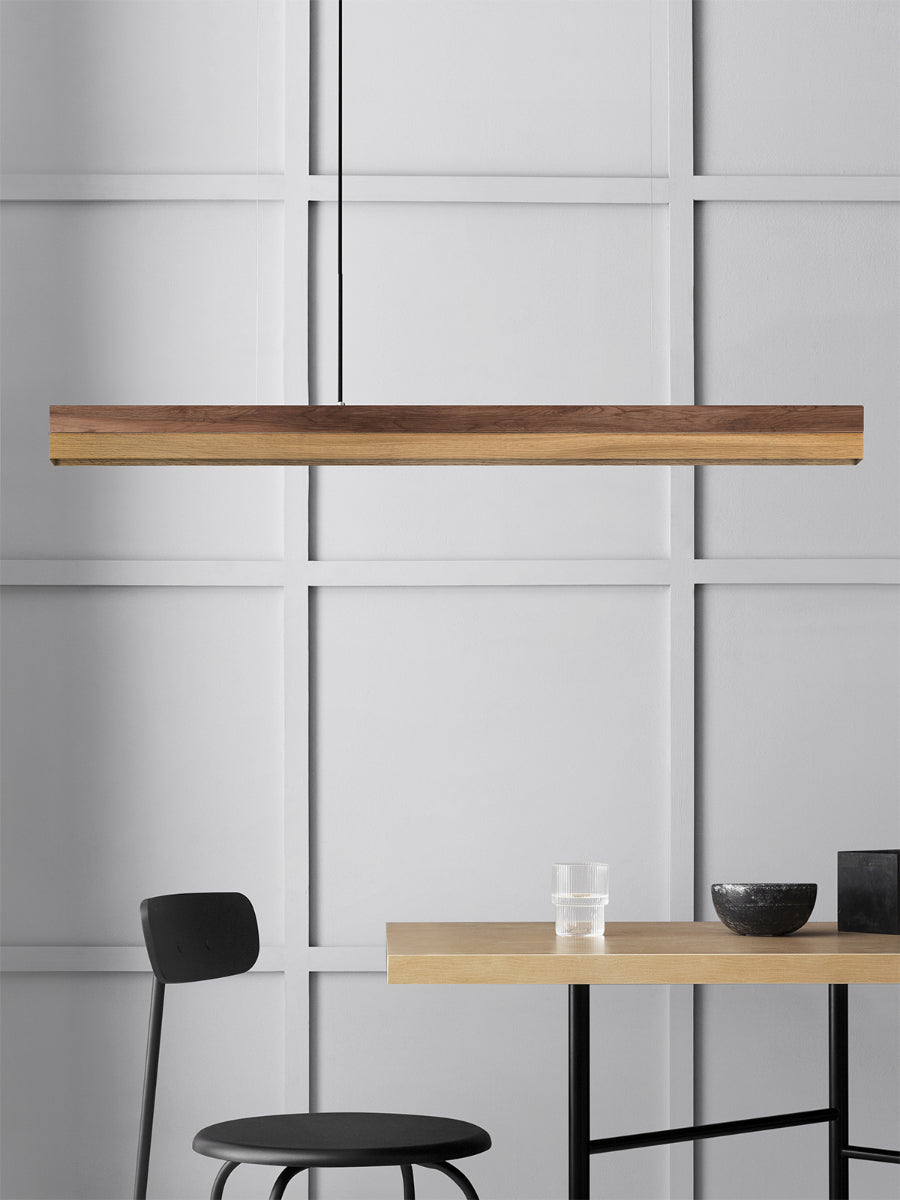 [C1w] Walnut Wood & Oak Pendant 122CM