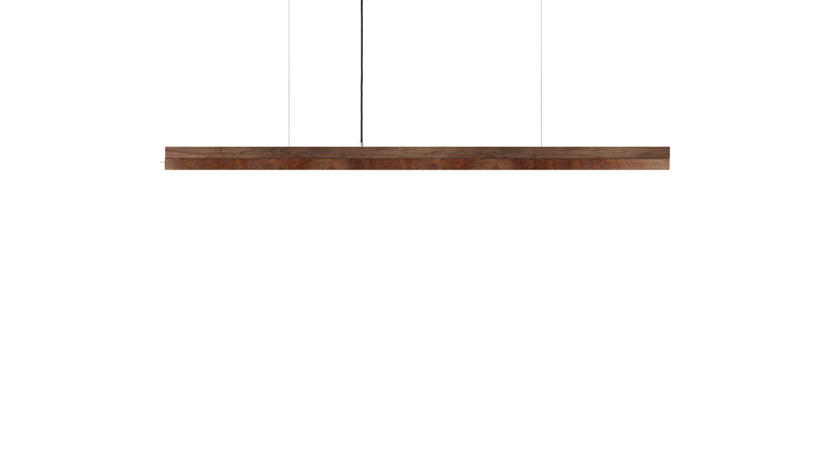 [C3w] Walnut Wood & Rust Corten Steel 182CM