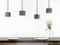 [B1] Pendant Dark Grey Cubic