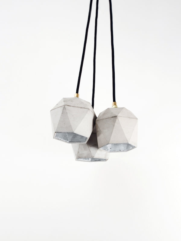 [T2] Concrete Bundle Pendant Light