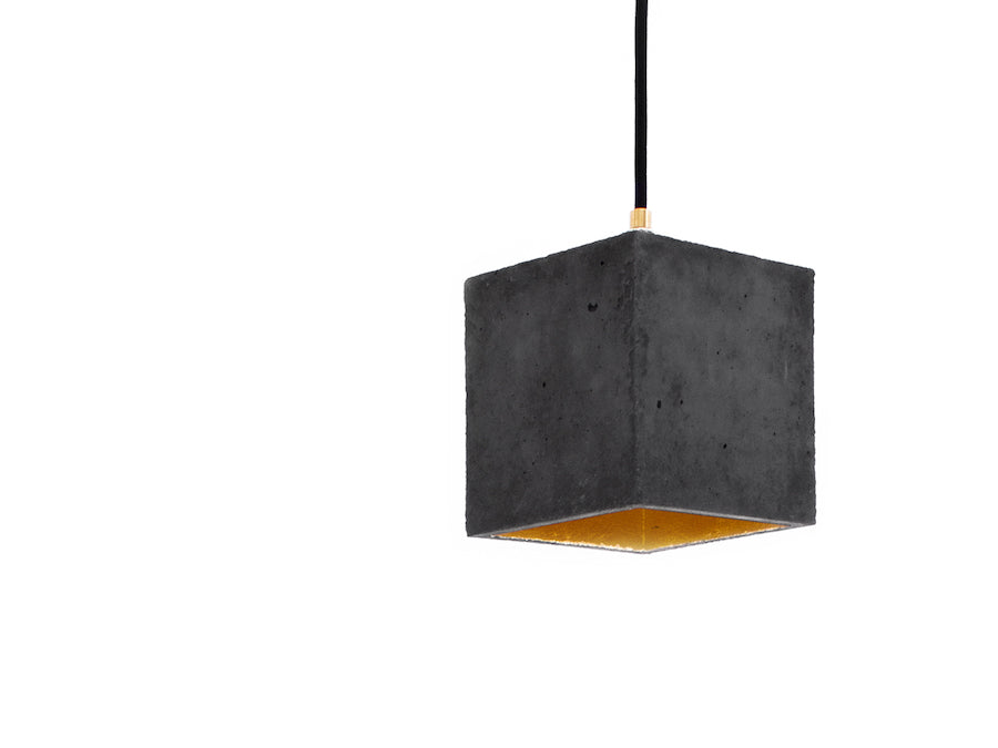 [B1] Pendant Dark Grey Cubic