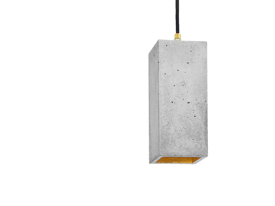 [B2] Pendant Light Grey Rectangular