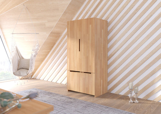 BERGMAN 2 Door Beech Wardrobe