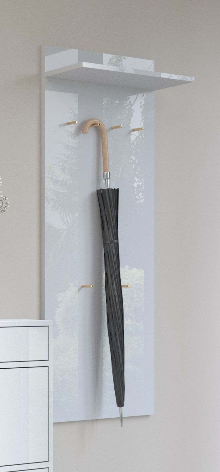 MIRAGE Clothes Hanger With Shelf