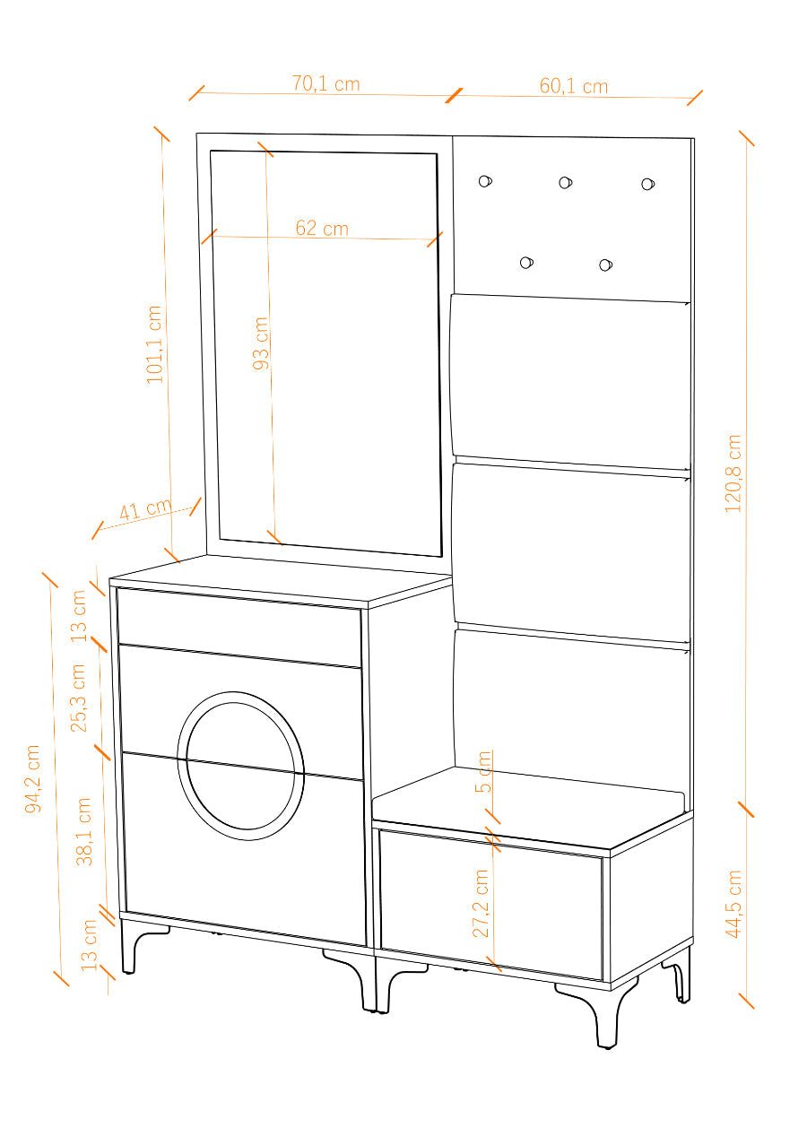 EVELINE Bench With Storage