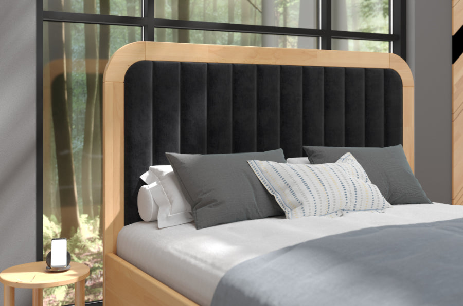 MODENA Wooden Bed - Upholstered