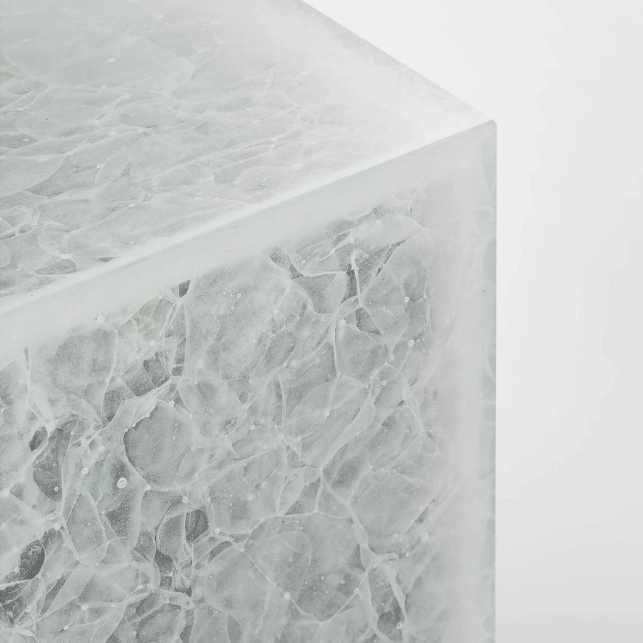 NEW YORK Glass Ceramic Side Table
