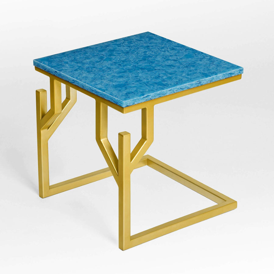 CORAL BAY Glass Ceramic Side Table