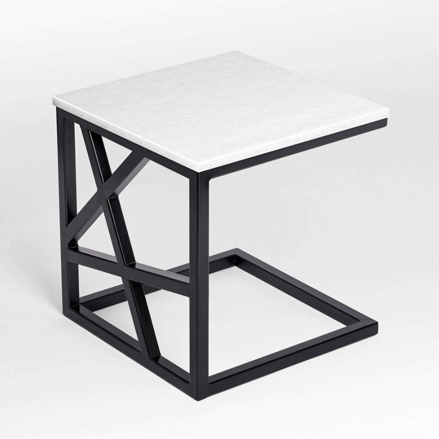PITTSBURGH Glass Ceramic Side Table