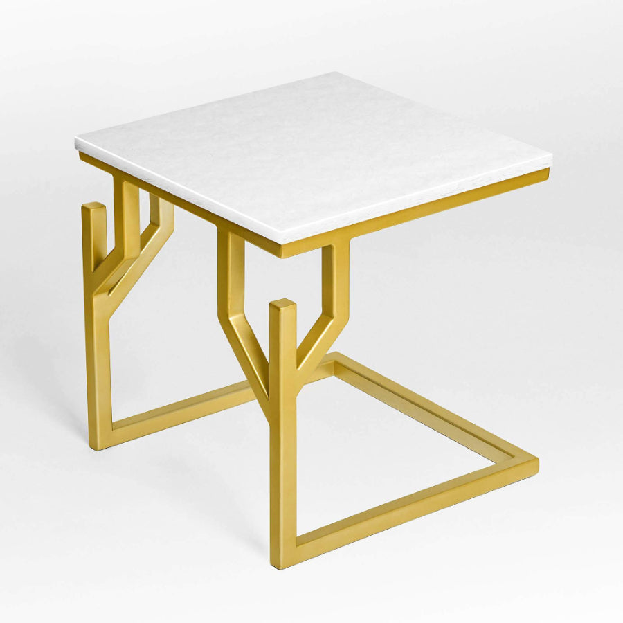 CORAL BAY Glass Ceramic Side Table