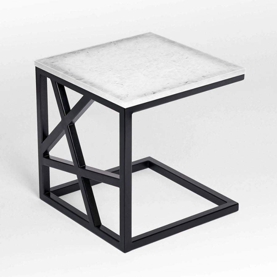 PITTSBURGH Glass Ceramic Side Table