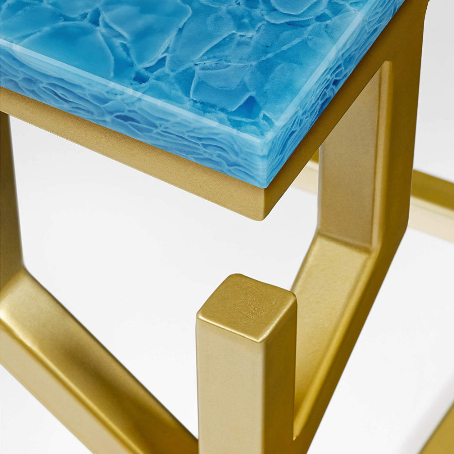 CORAL BAY Glass Ceramic Side Table